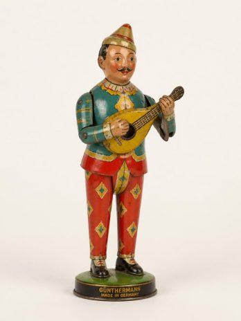 Günthermann Mechanical Tin Musician Figure